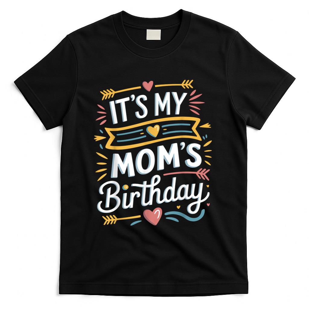 Retro Nostalgia - Boho Nostalgia Design It's My mom's Birthday Retro Women Kid T-Shirt