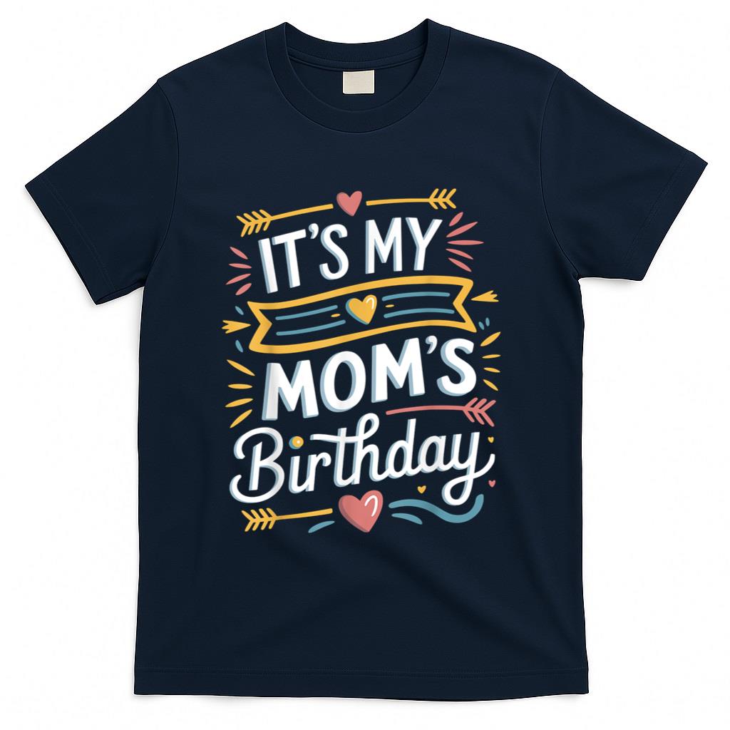 Retro Nostalgia - Boho Nostalgia Design It's My mom's Birthday Retro Women Kid T-Shirt