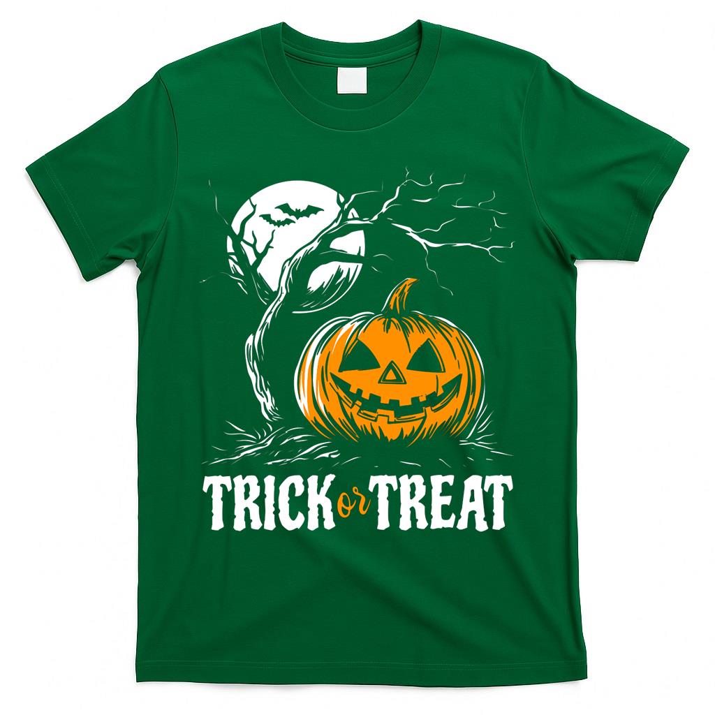 Trick or Treat Pumpkin Costume - Spooky V-Neck T-Shirt