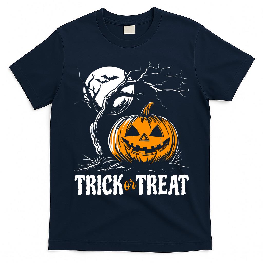 Trick or Treat Pumpkin Costume - Spooky V-Neck T-Shirt