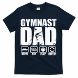 Gymnast Dad Proud Gymnastics Father Humor T-Shirt