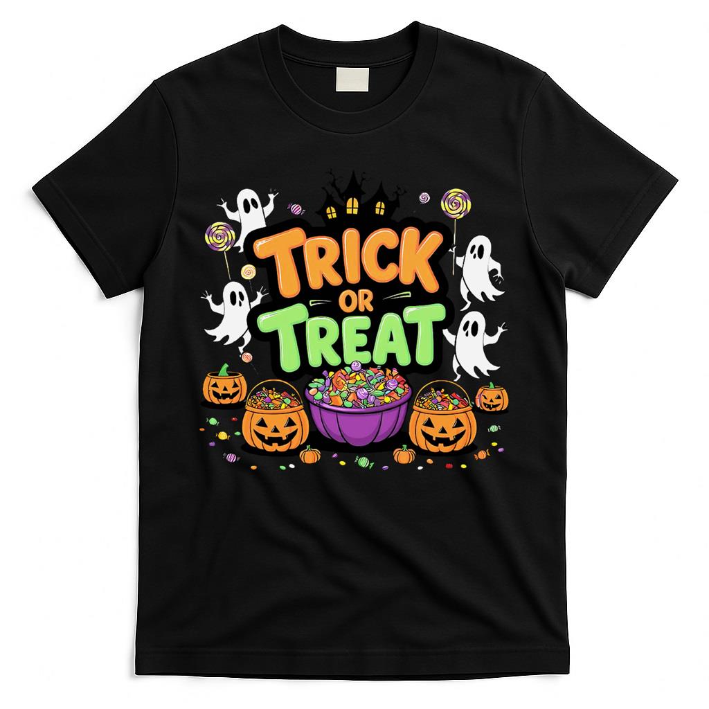 Trick or Treat Halloween V-Neck T-Shirt