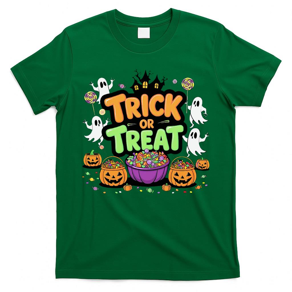 Trick or Treat Halloween V-Neck T-Shirt