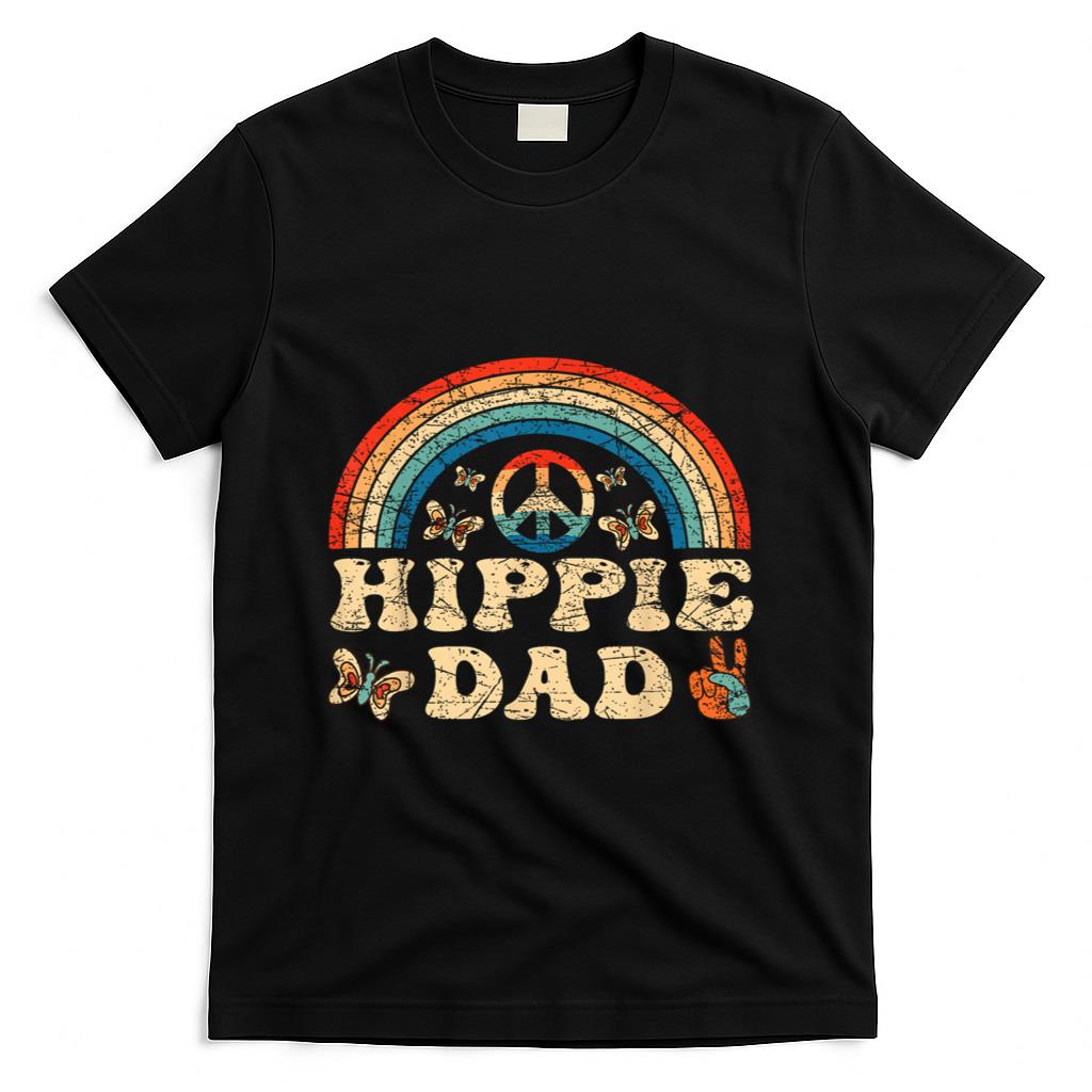Retro Nostalgia - Mens Hippie Dad 70s Aesthetic Nostalgia 1970's Retro Dad T-Shirt