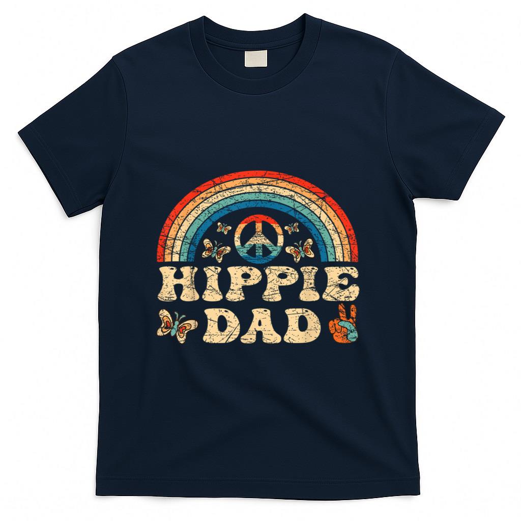 Retro Nostalgia - Mens Hippie Dad 70s Aesthetic Nostalgia 1970's Retro Dad T-Shirt