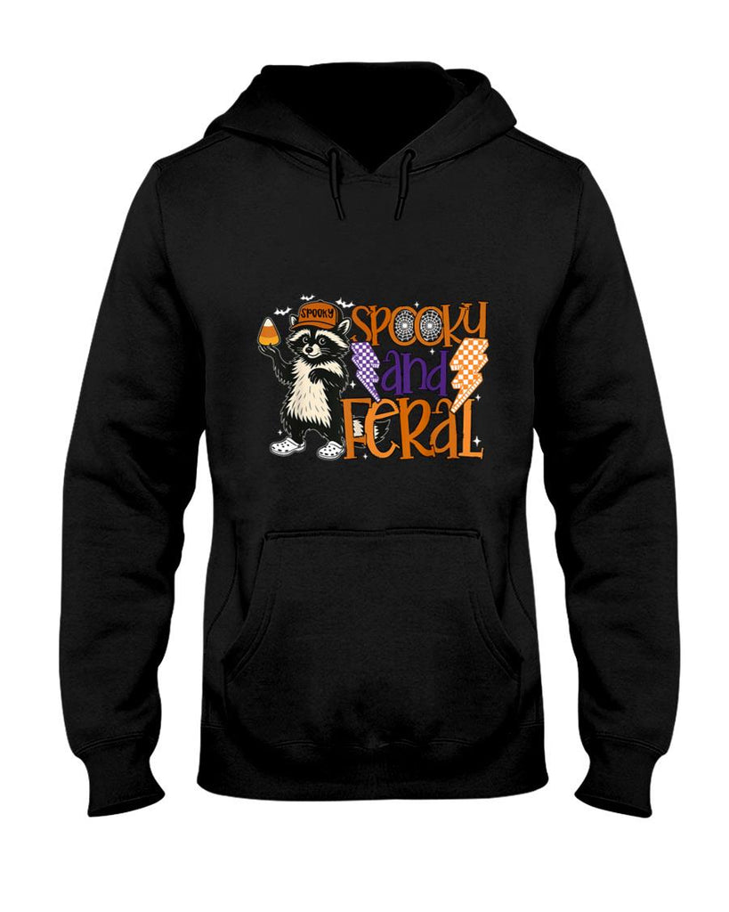 Spooky Feral Funny Raccoon Happy Halloween Trick Or Treat T-Shirt