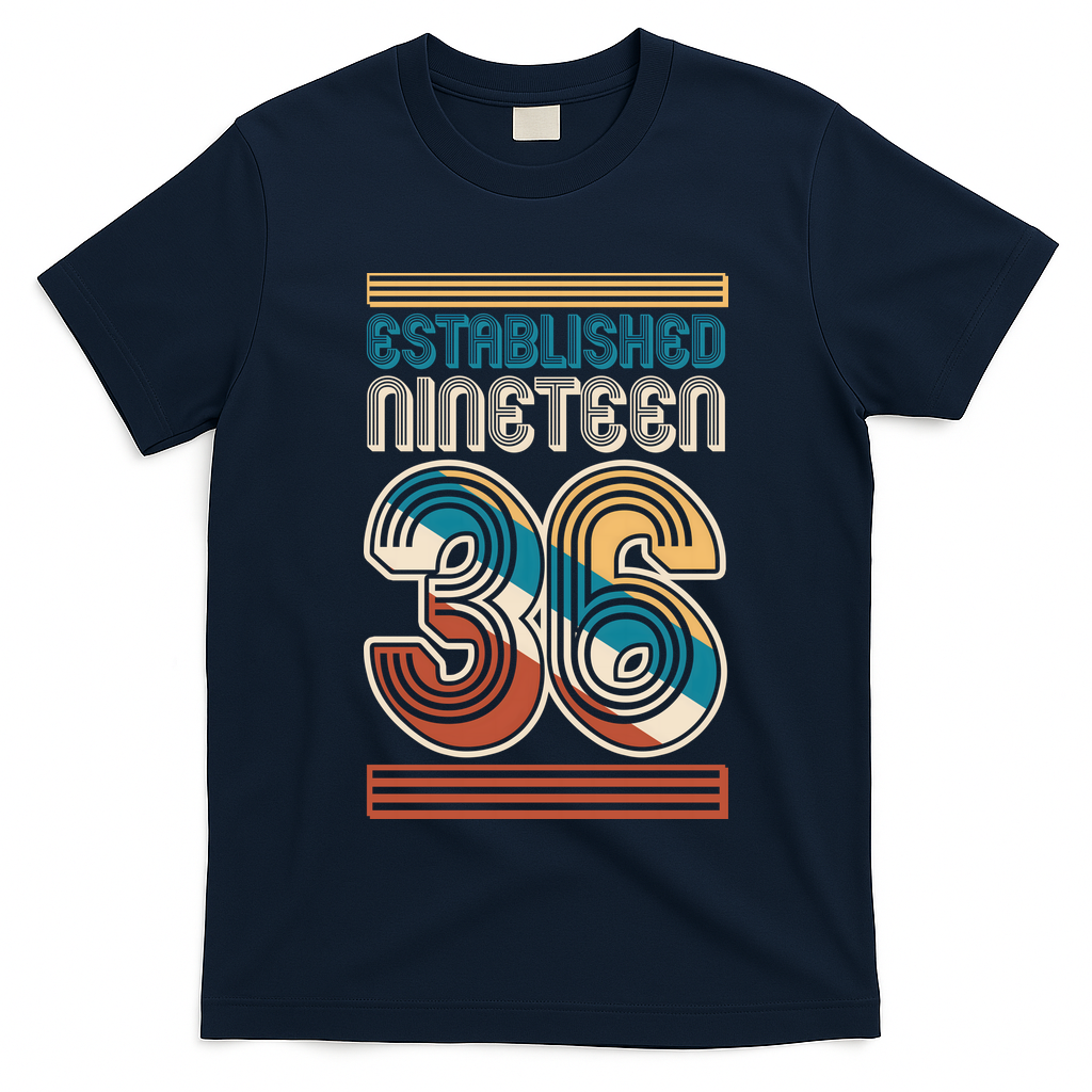90th Birthday 1936 Established Nineteen 36 T-Shirt