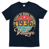90th Birthday 90 Years Of Being Awesome 1936 Vintage  T-Shirt