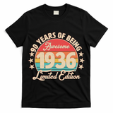 90th Birthday 90 Years Of Being Awesome 1936 Limited Edition T-Shirt