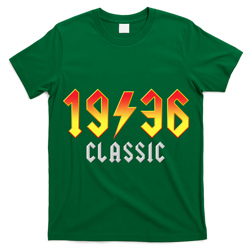 90th Birthday Classic 1936 Retro Rock Band T-Shirt