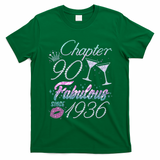 90th Birthday Chapter 90 Fabulous Since 1936 Rhinestones Diamonds T-Shirt
