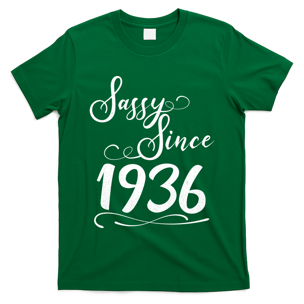 90th Birthday Sassy Since 1936 T-Shirt