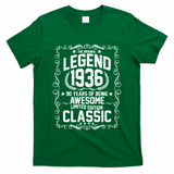 90th Birthday The Original Legend 1936 Awesome Classic  T-Shirt