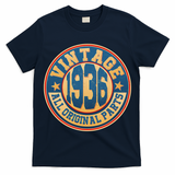 90th Birthday Vintage 1936 All Original Parts Shield Emblem  T-Shirt