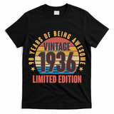90th Birthday Vintage 1936 90 Years Of Being Awesome Limited Edition  T-Shirt