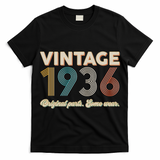 90th Birthday Vintage 1936 Original Parts Some Wear  T-Shirt