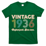 90th Birthday Vintage 1936 Original Parts Some Wear  T-Shirt