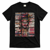 90s mixtapes vintage audio music casettes mixed media collage - Black