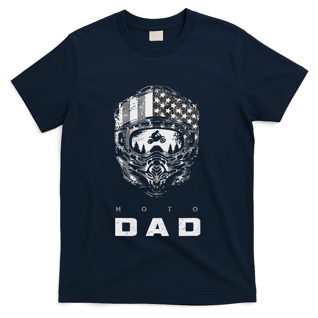 American Motocross Dad Dirt Bike Apparel Motocross T-Shirt