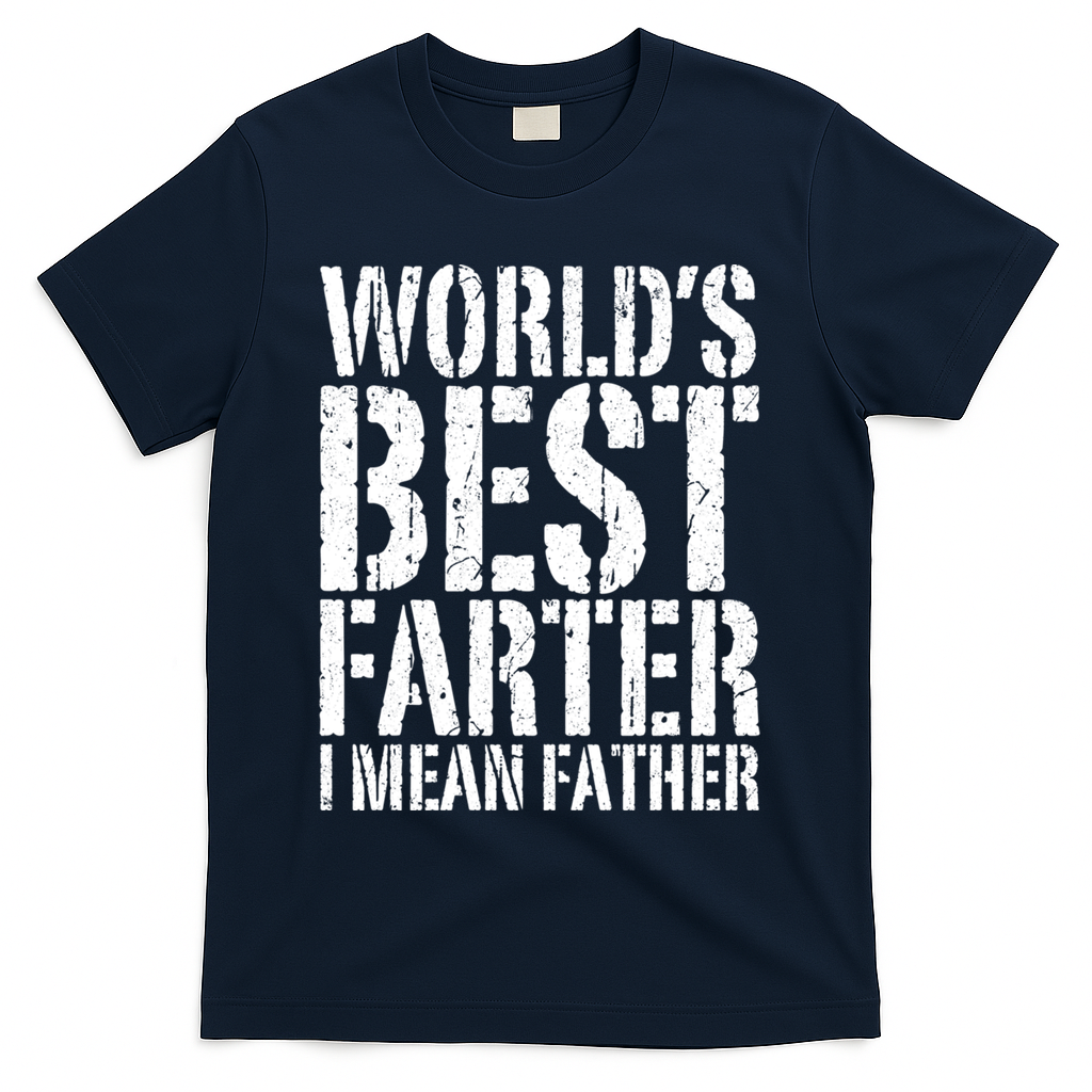WorldS Best Farter I Mean Father Funny Gift Fathers Day Great Gift T-Shirt
