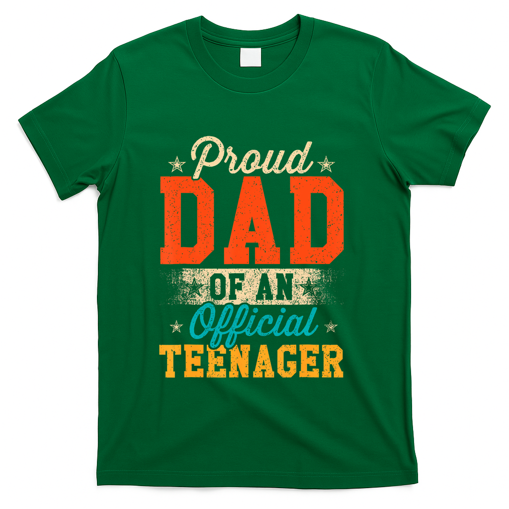 Proud Dad Of Nager 13th Birthday Gift T-Shirt