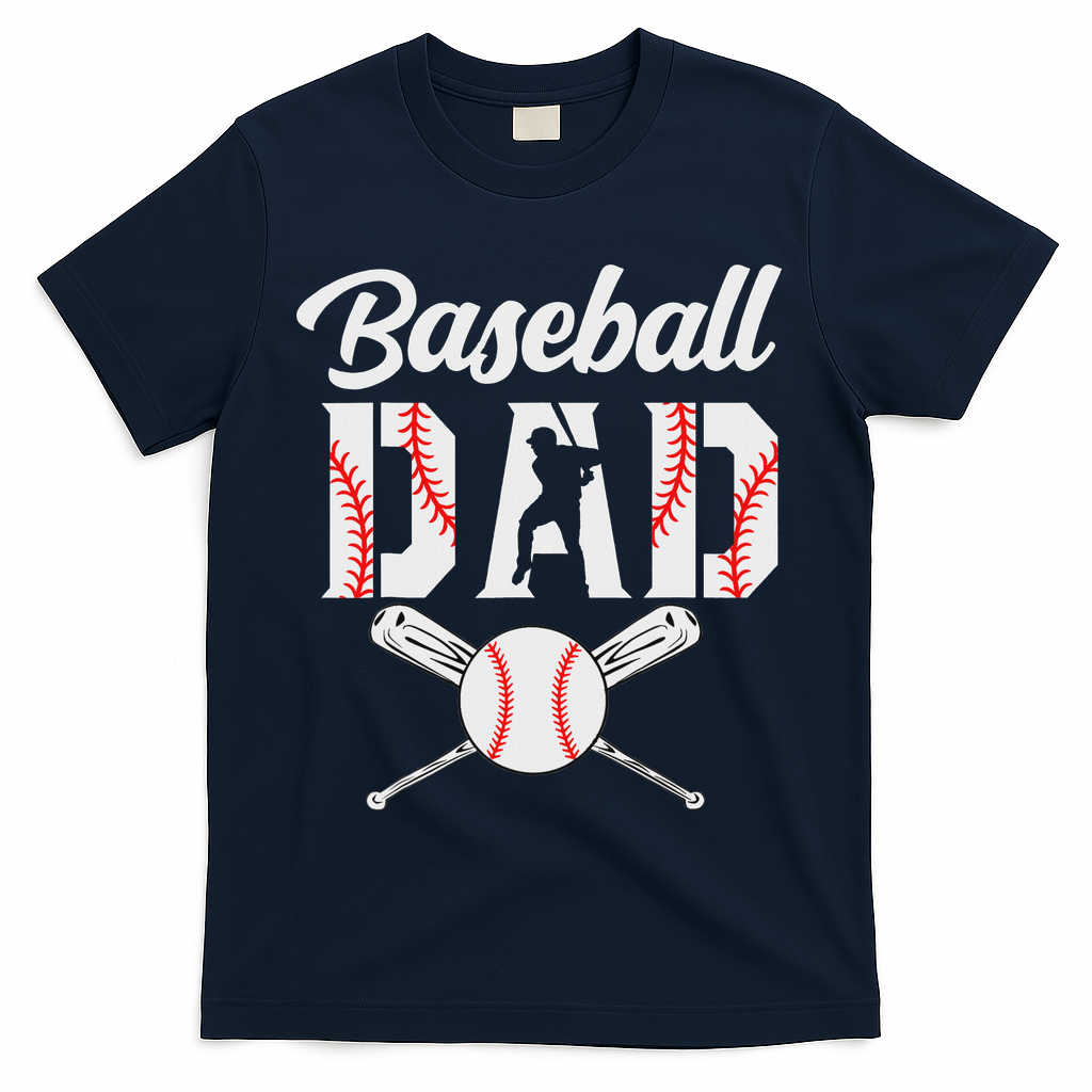 Baseball Dad Gifts Baseball Sport Lovers For Father's Day T-Shirt