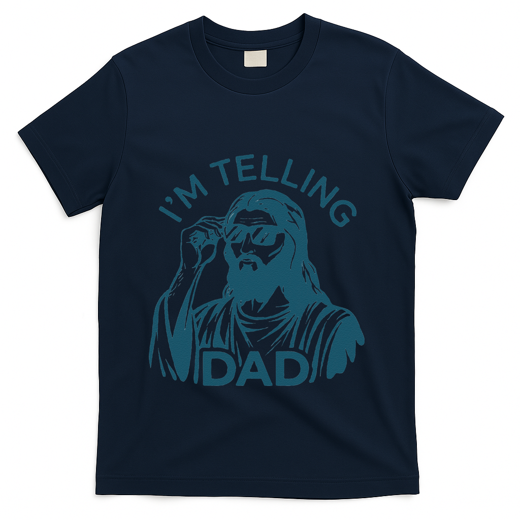 Funny Jesus Meme IM Telling Dad Jesus Christian T-Shirt