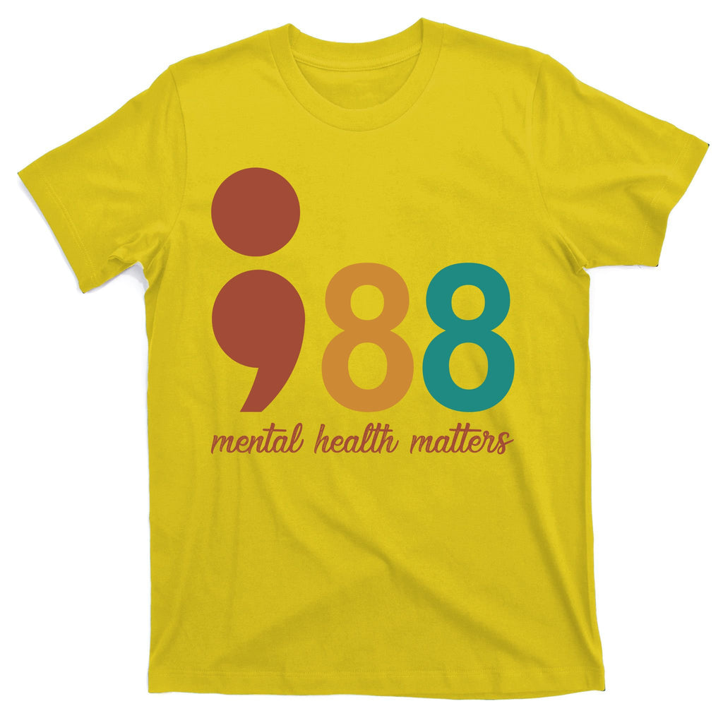 988 Mental Health Matters Retro T-Shirt