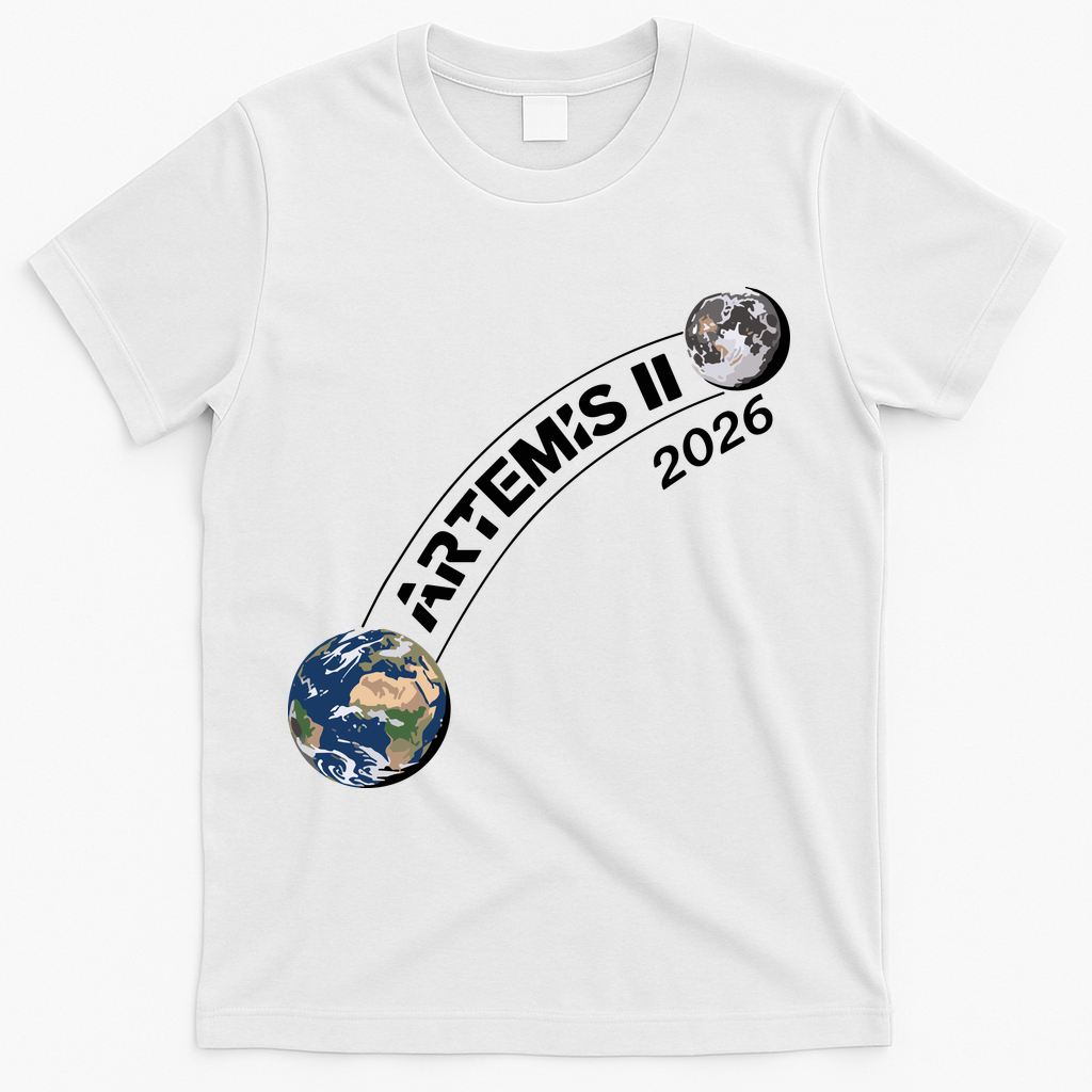 Artemis 11 2026 Back To The Moon Logo T-Shirt - White