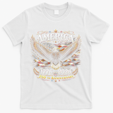 America 250th Anniversary 1776-2026 Patriotic Eagle T-Shirt - White