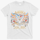 America 250th Anniversary 1776-2026 American Eagle T-Shirt - White
