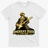 America's 250th Anniversary George Washington Rocker T-Shirt - White