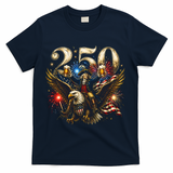 America 250 Ben Franklin Riding Eagle Celebration T-Shirt - Navy