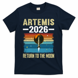 Artemis 2026 Return To The Moon T-Shirt - Navy