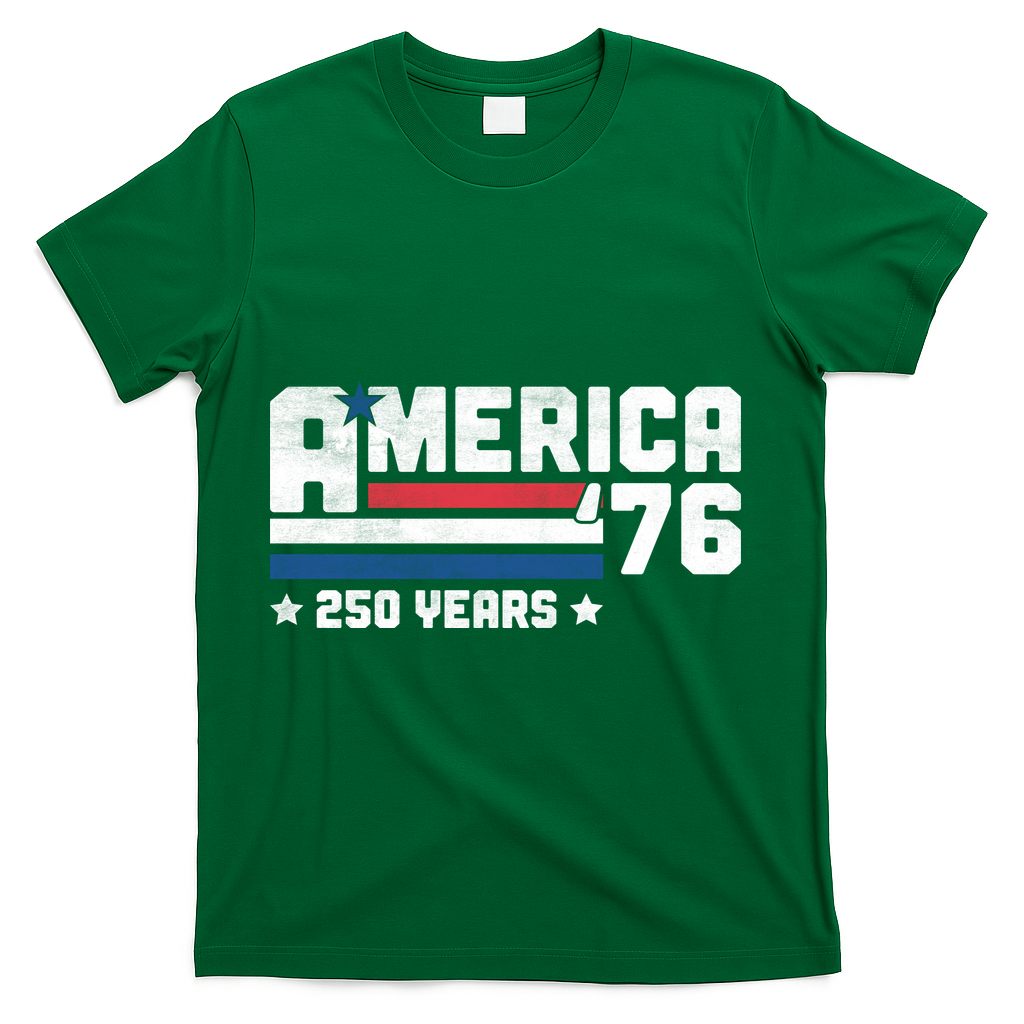 America 250 Years 250th Anniversary USA Birthday 1776 Vintage T-Shirt - Green