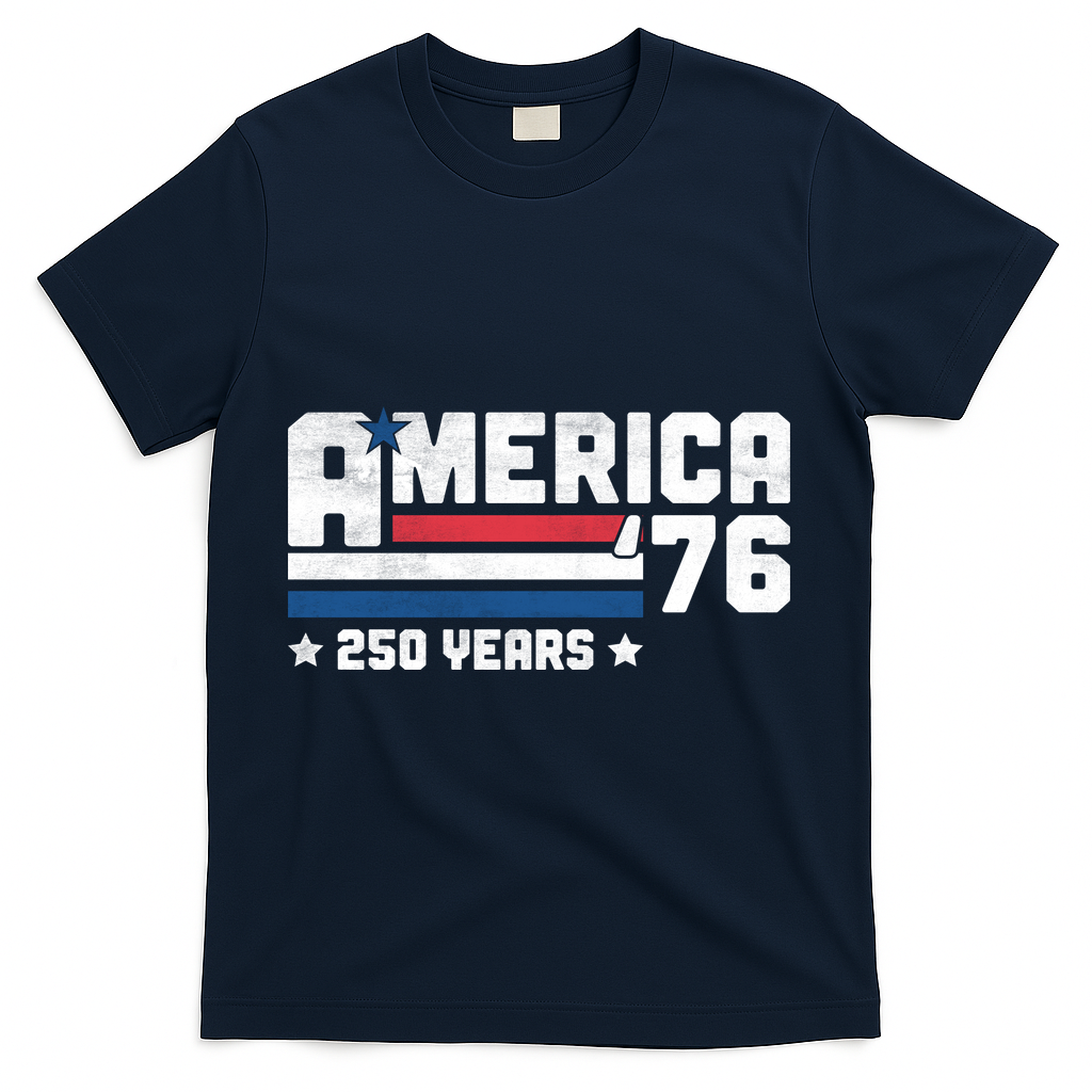 America 250 Years 250th Anniversary USA Birthday 1776 Vintage T-Shirt - Navy