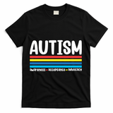 Autism Awareness Acceptance Inspirational T-Shirt - Black