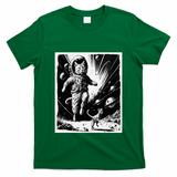 Aliens Abducting cats into Flying UFO Saucer in Cosmic Space T-Shirt