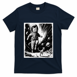 Aliens Abducting cats into Flying UFO Saucer in Cosmic Space T-Shirt