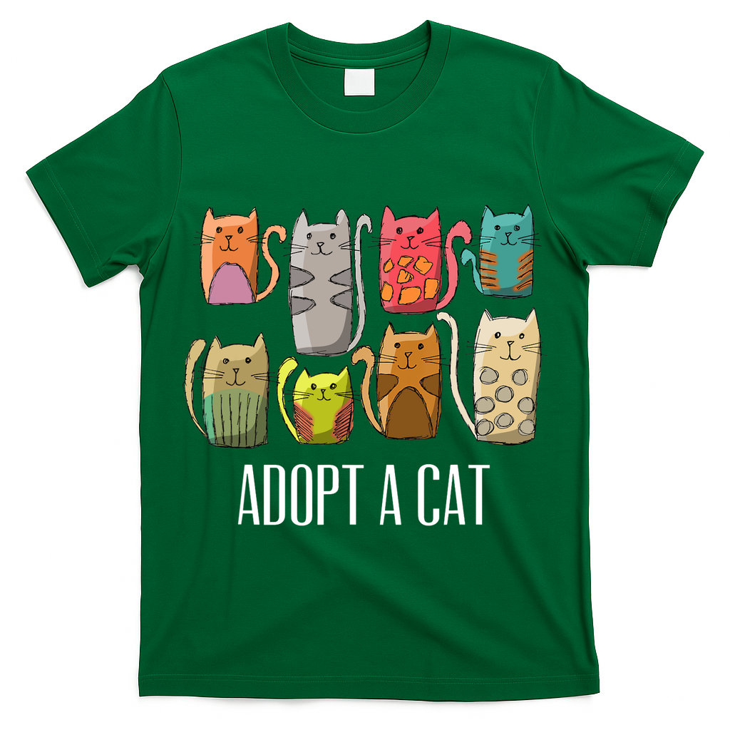 Adopt A Cat Shirt Cat Rescue Cat Adoption T-Shirt