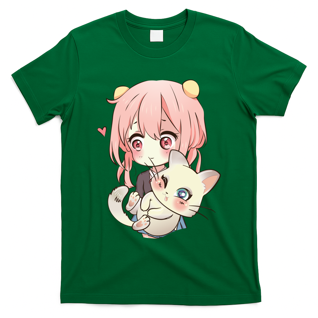 Anime And Cats Lover For N Manga Kawaii Graphic Otaku Gift T-Shirt