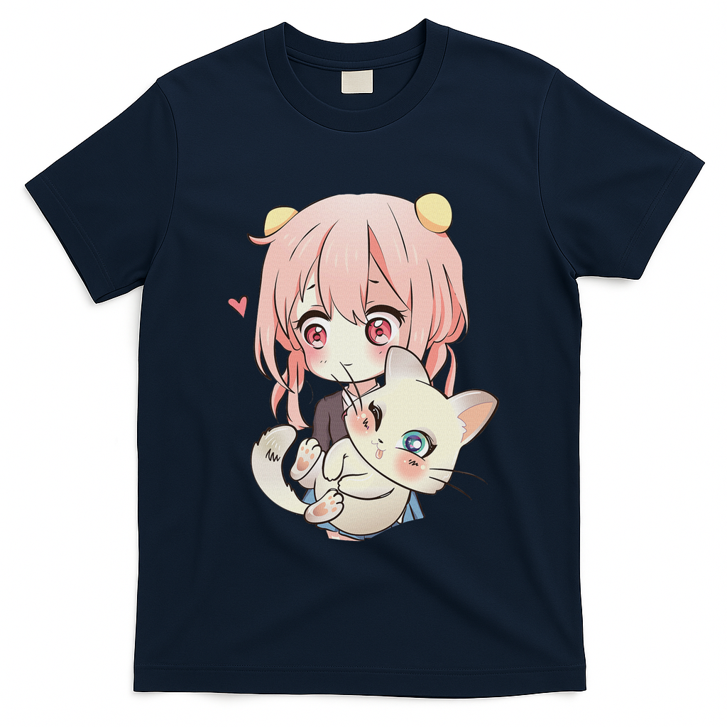 Anime And Cats Lover For N Manga Kawaii Otaku T-Shirt