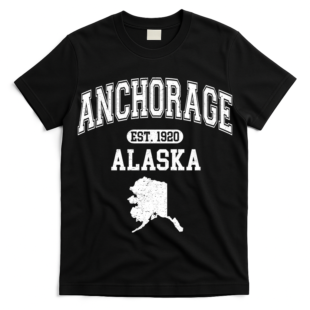 Anchorage Alaska Est. 1920 Varsity T-Shirt