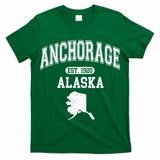 Anchorage Alaska Est. 1920 Varsity T-Shirt