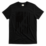 AR15 American Flag T-Shirt - Black