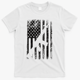 AR15 American Flag T-Shirt - White
