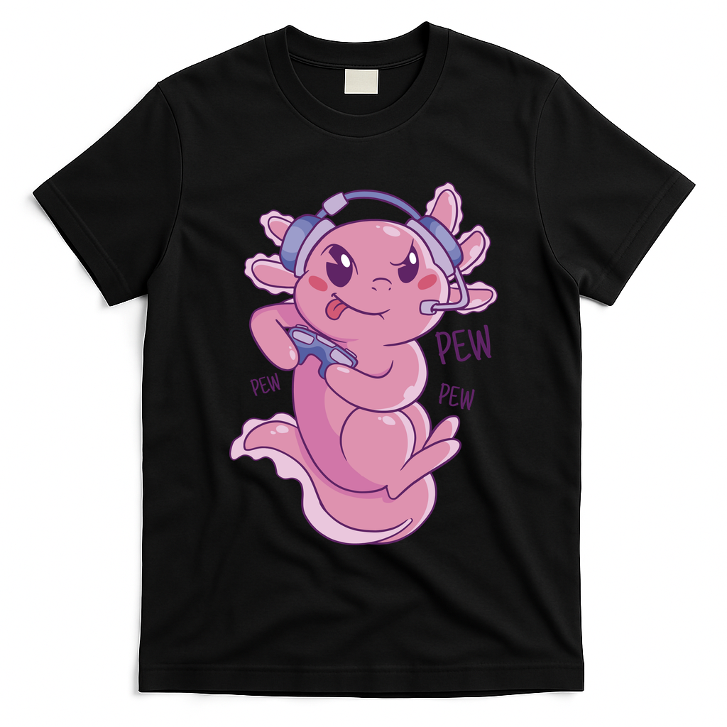 Axolotl Animal Gamer Cute T-Shirt