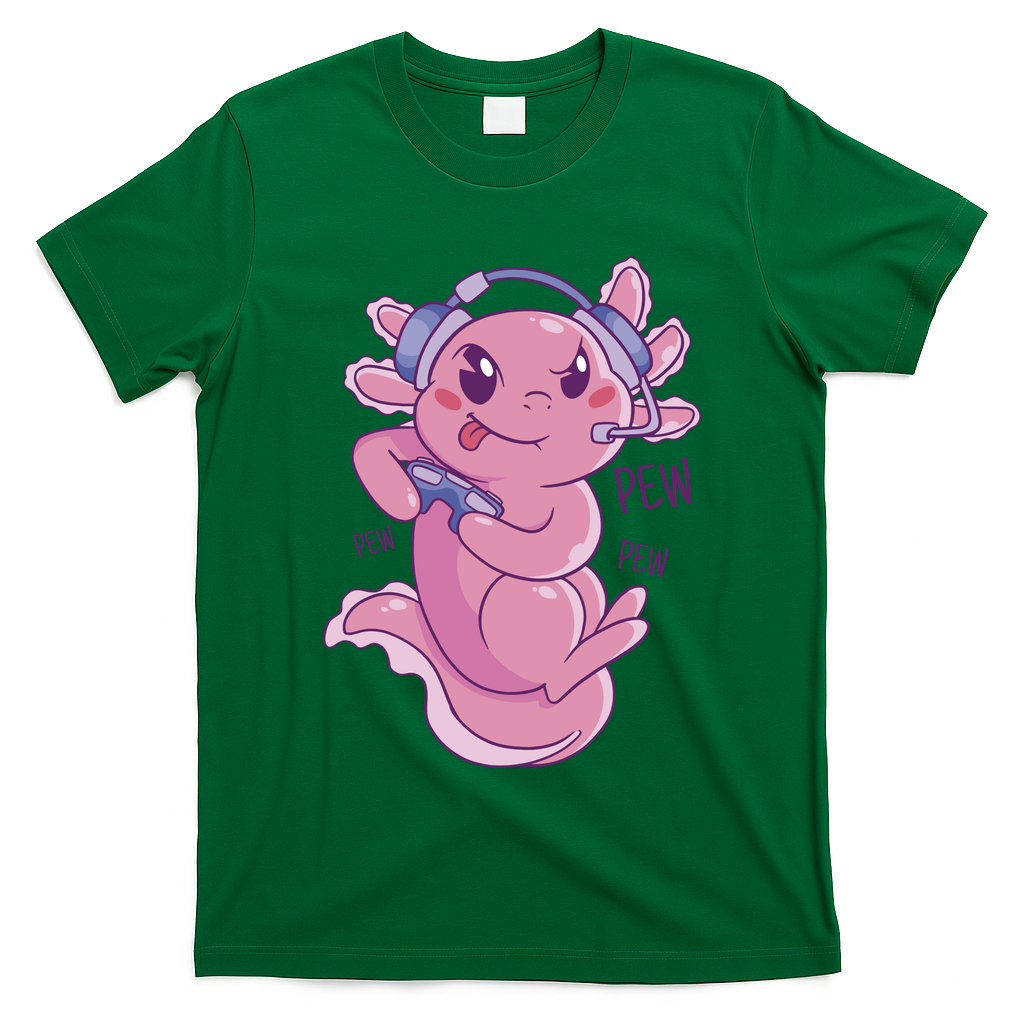Axolotl Animal Gamer Cute T-Shirt