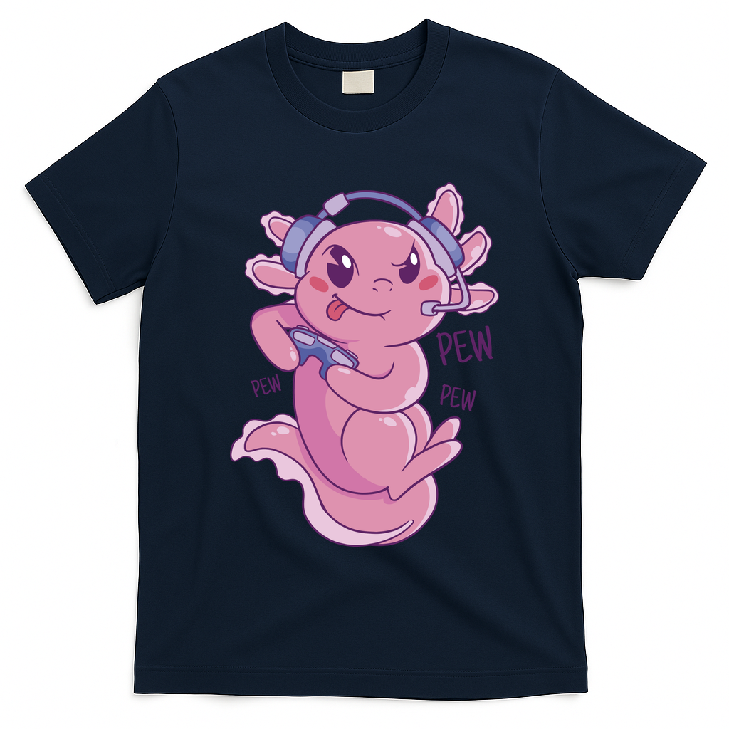 Axolotl Animal Gamer Cute T-Shirt