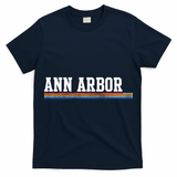 Ann Arbor Michigan Retro Logo T-Shirt